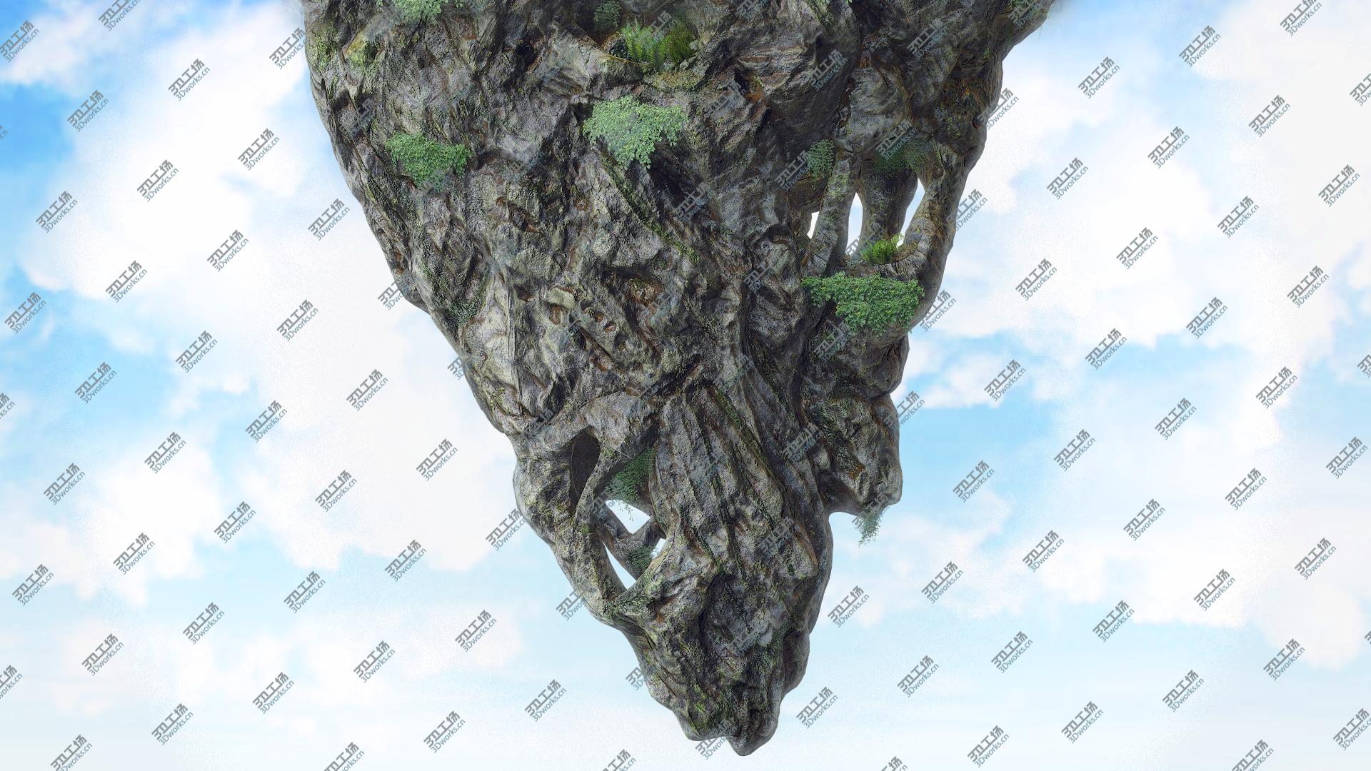 images/goods_img/202104093/3D model Floating Island With The Tropical Forest PBR/3.jpg